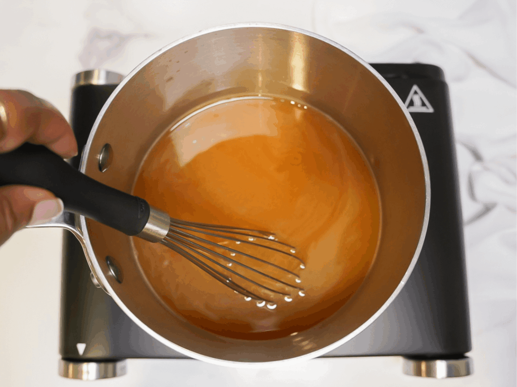 photo of apple cider in a sauce pan