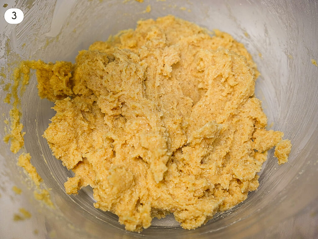 butter and sugar mixed together