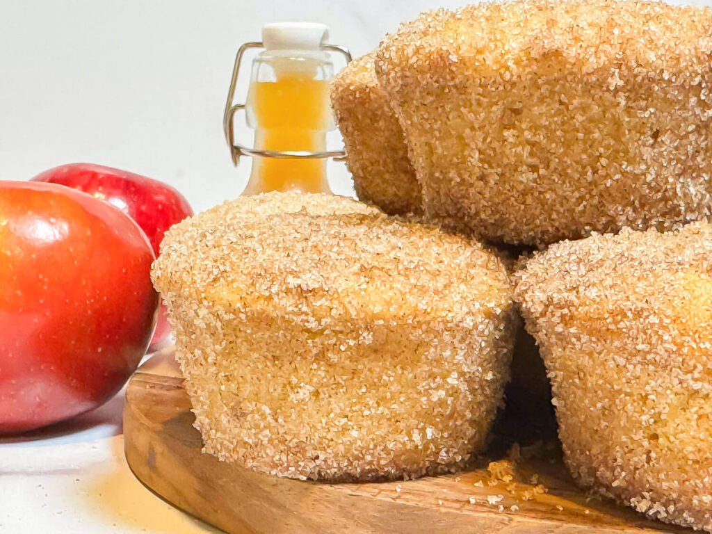 side view of Apple Cider Muffins