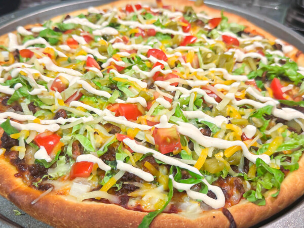 photo of a taco pizza recipe by elicit folio
