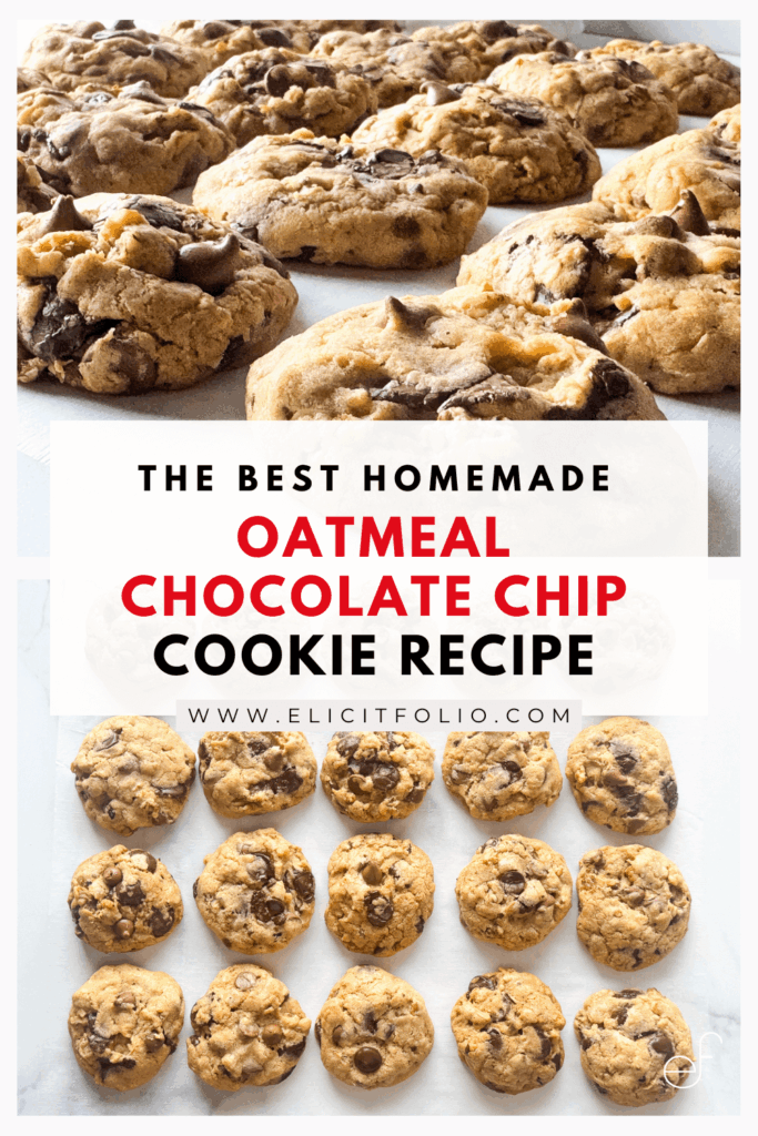 photo of Oatmeal Chocolate Chip Cookie pinterest pin