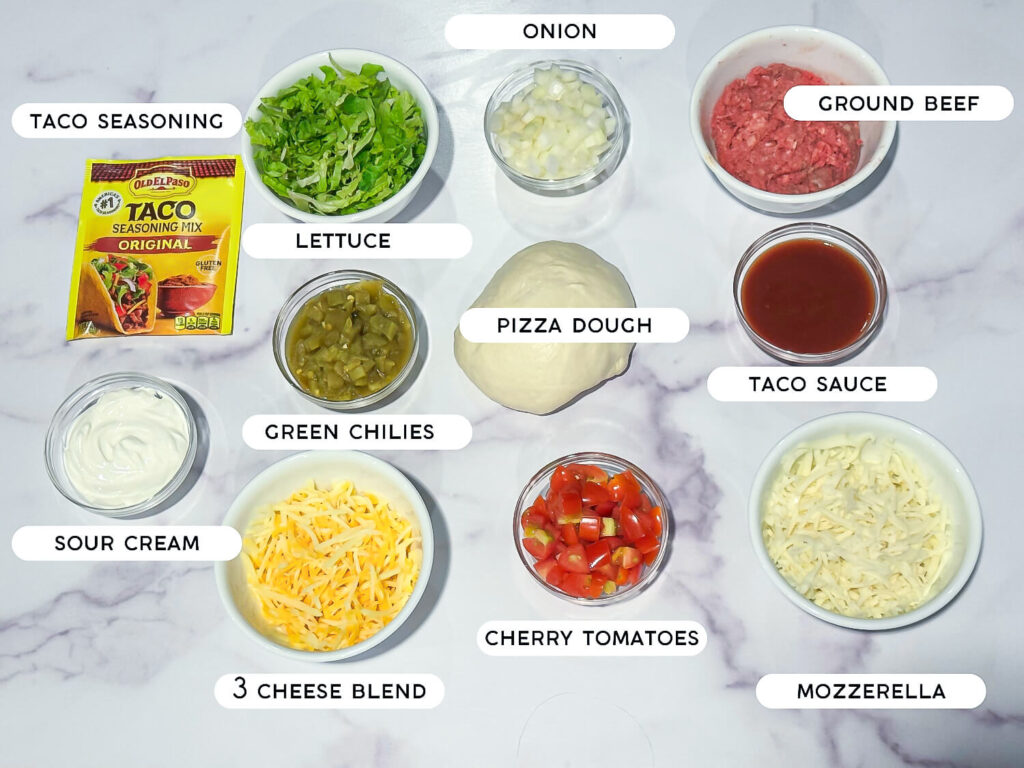 taco pizza ingredients
