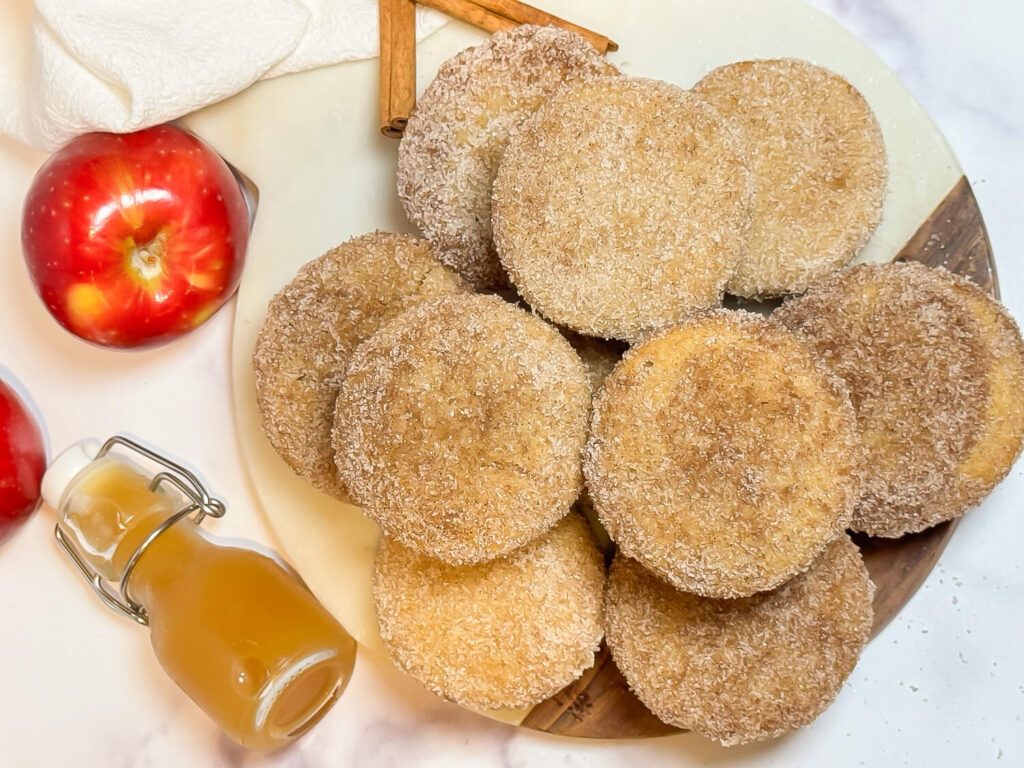 overhead photo of Apple Cider Muffins