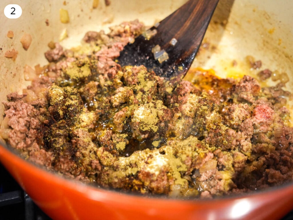 close up photo of ground beef with seasoning on it