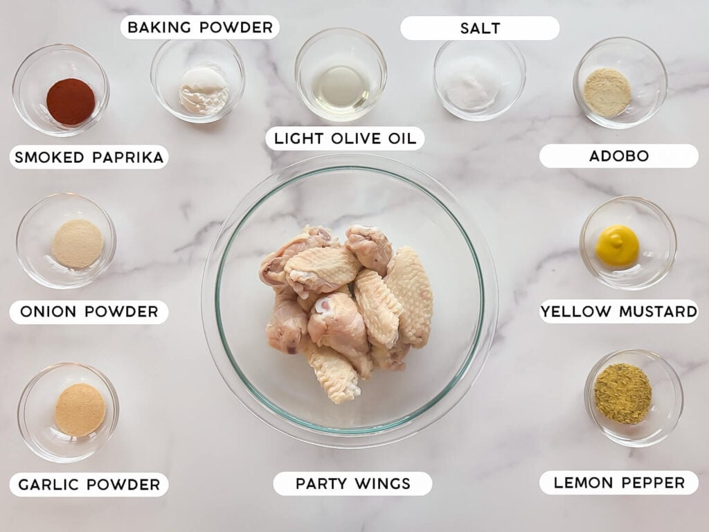 Photo of Air Fryer Lemon Pepper Wings Recipe Ingredients