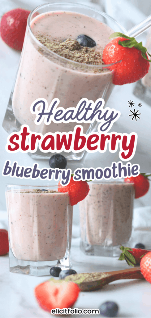 Strawberry Blueberry Smoothie by Elicit Folio Pin