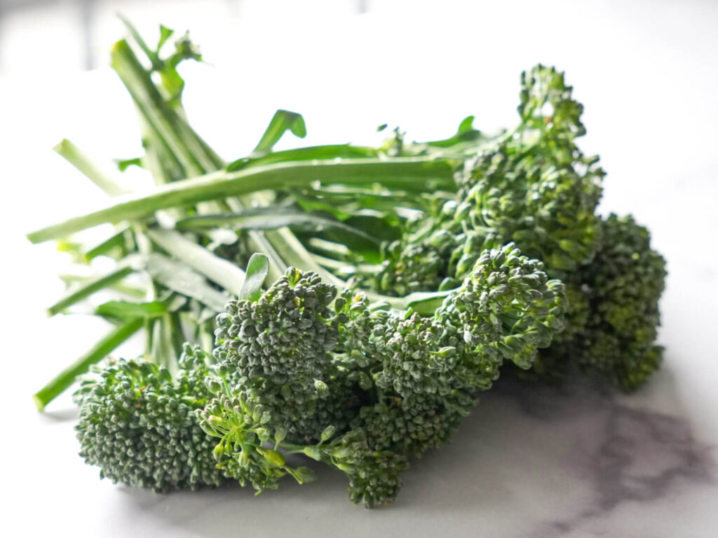 photo of raw Broccolini