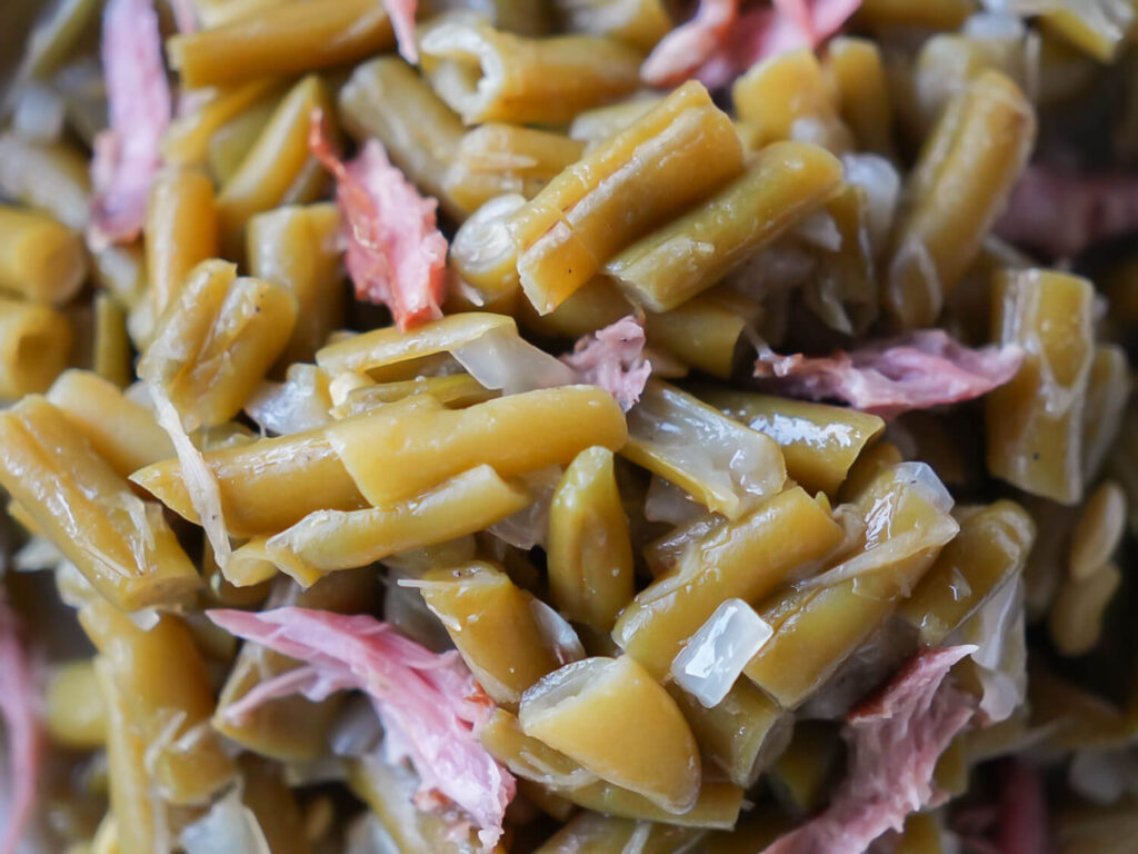 Close up photo of Southern Green Beans