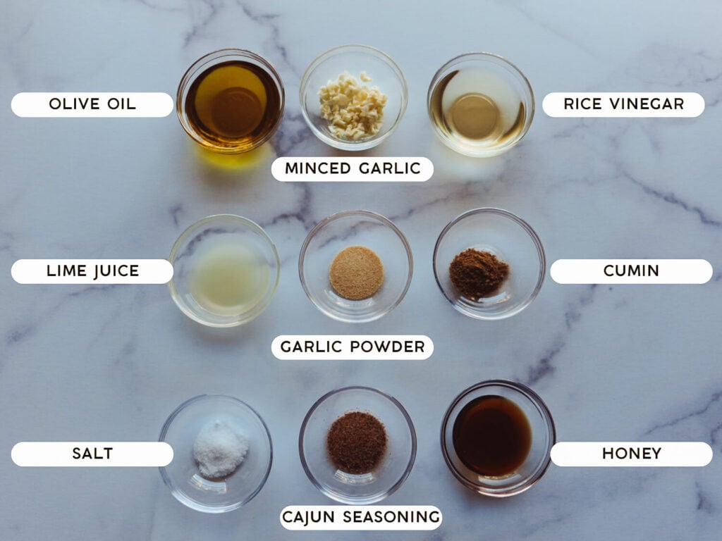Photo of Black Eyed Pea Salad Dressing Ingredients