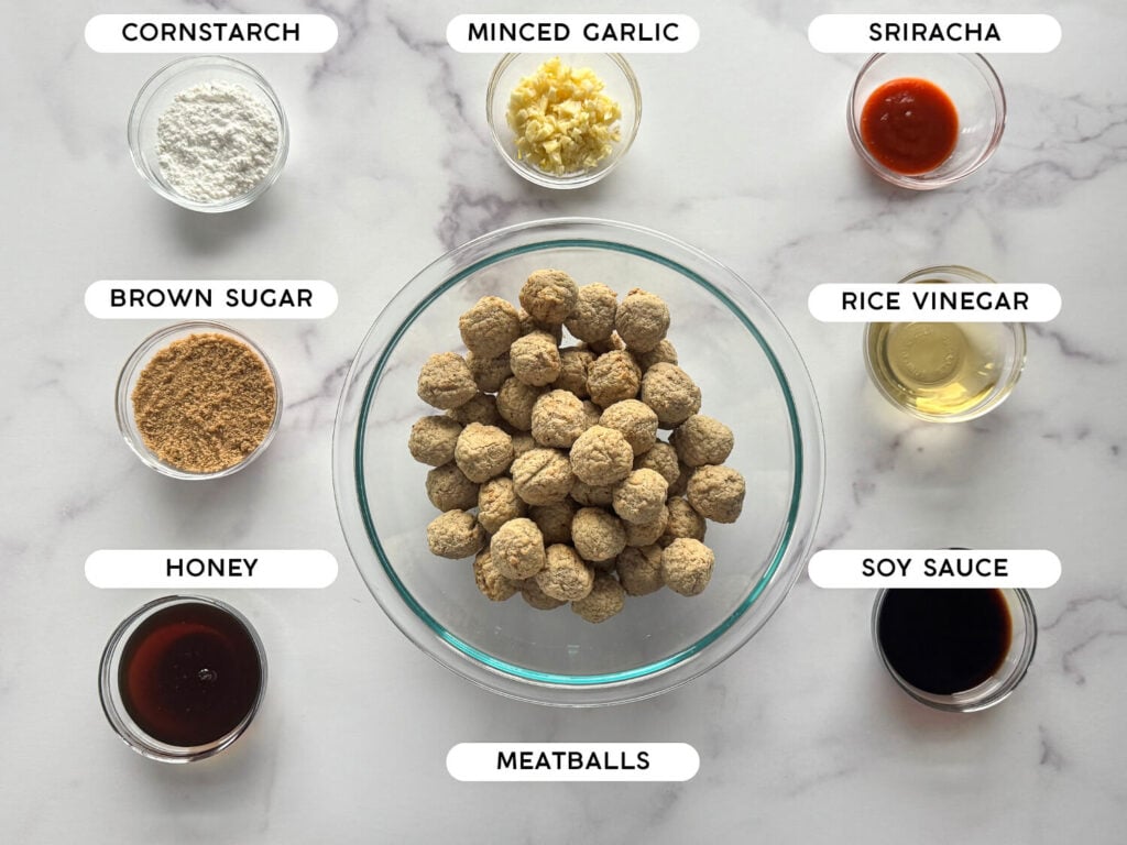 Photo of Honey Garlic Meatballs Ingredients