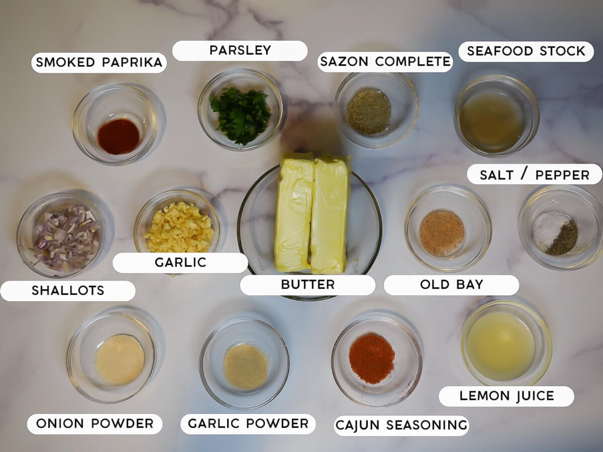 Photo of Lemon Garlic Butter Sauce Ingredients