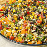Side view photo of Black Eyed Pea Salad
