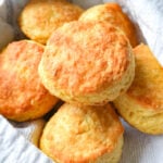 HERO photo of buttermilk biscuits in a towel