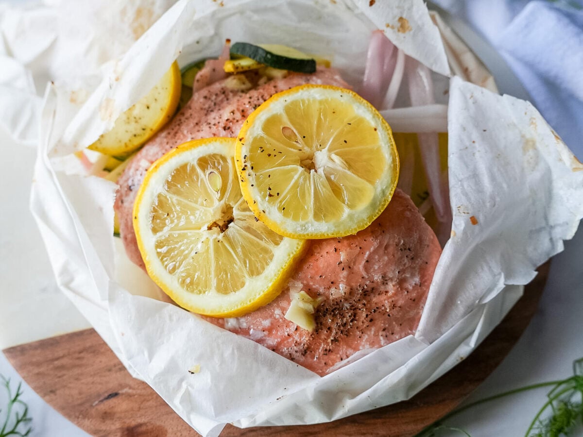 Hero photo of Salmon en Papillote - Salmon in Parchment Paper