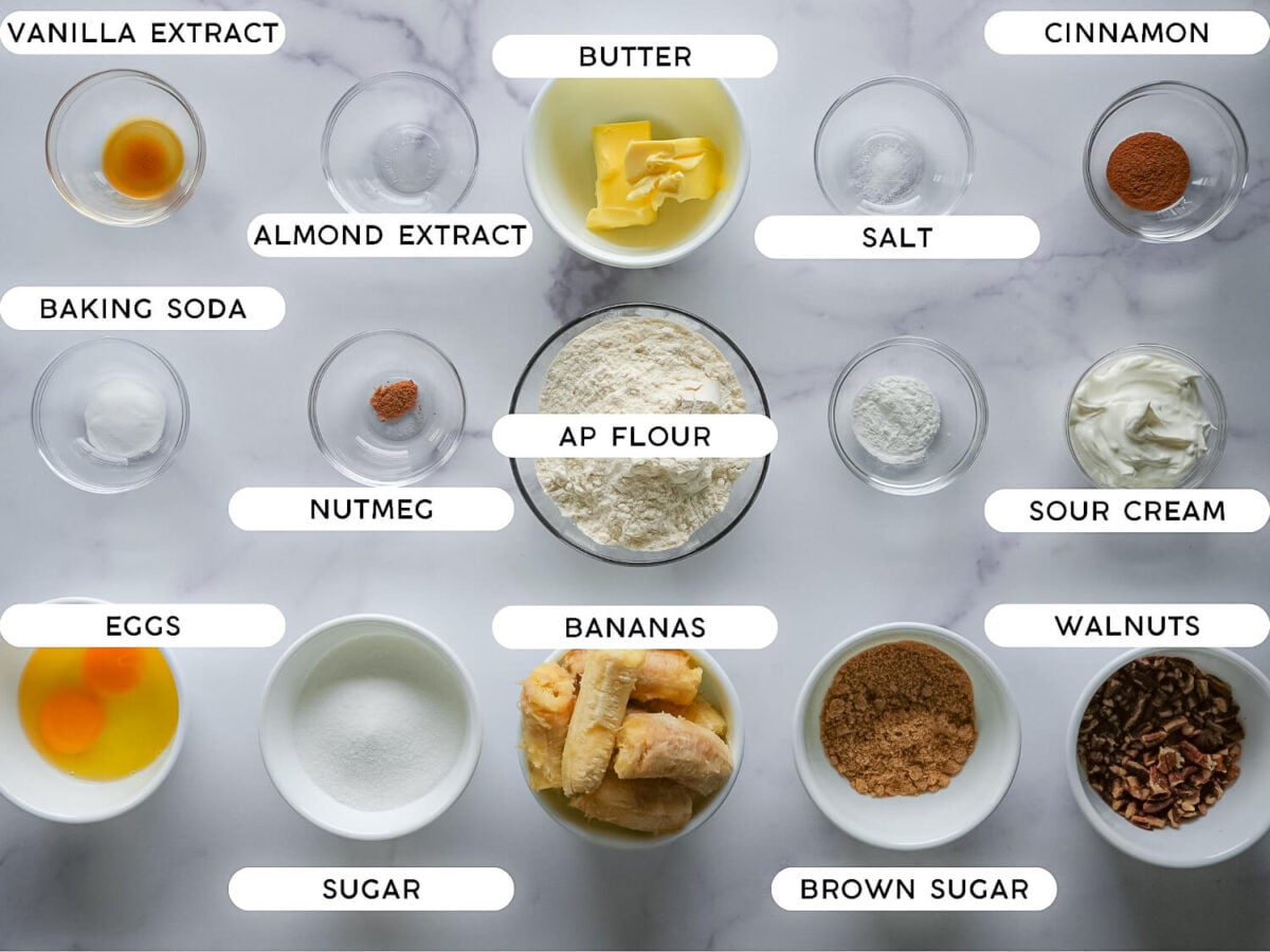 Photo of Banana Nut Muffin Ingredients