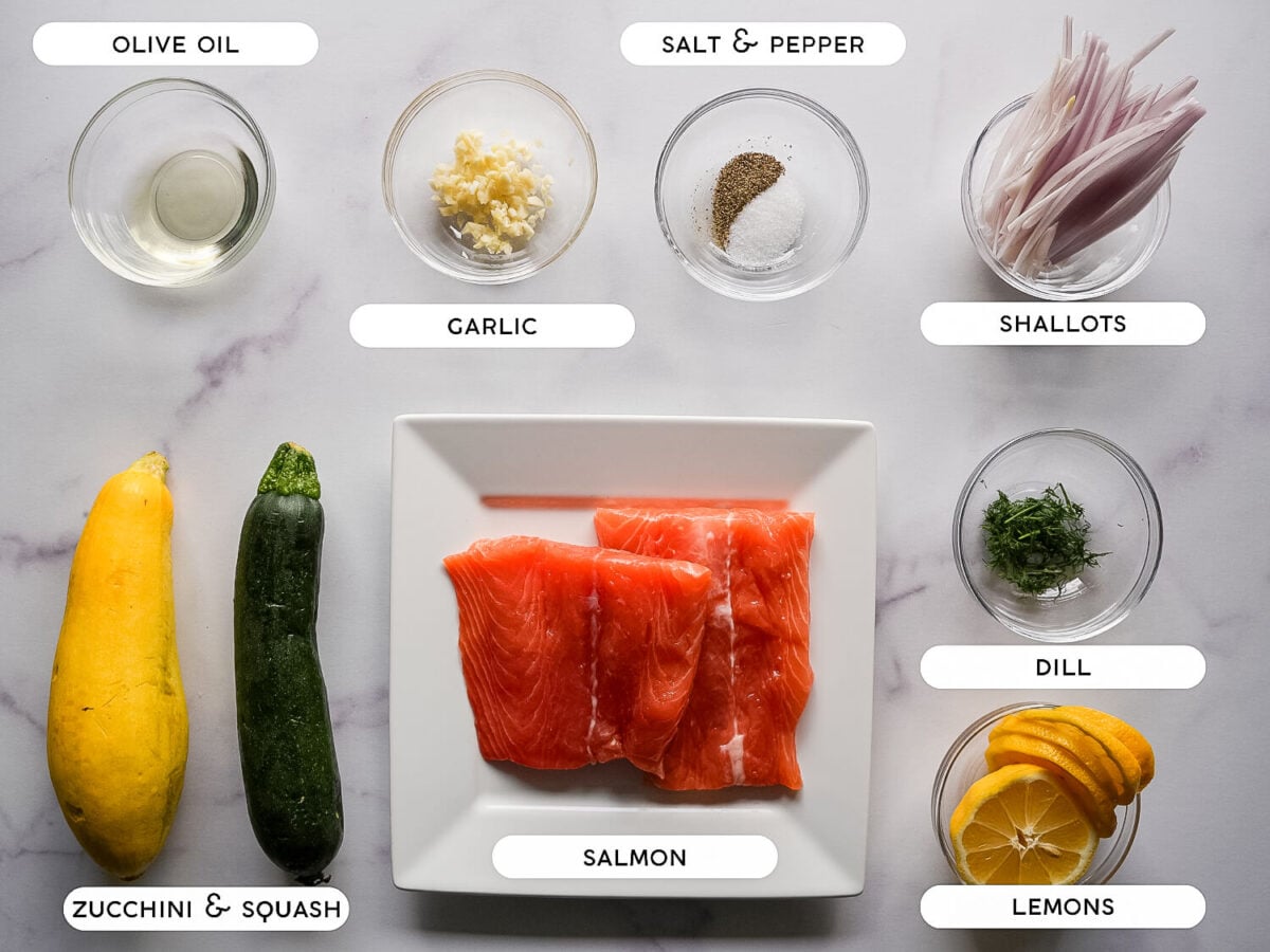 photo of Salmon en Papillote - Salmon in Parchment Paper ingredients