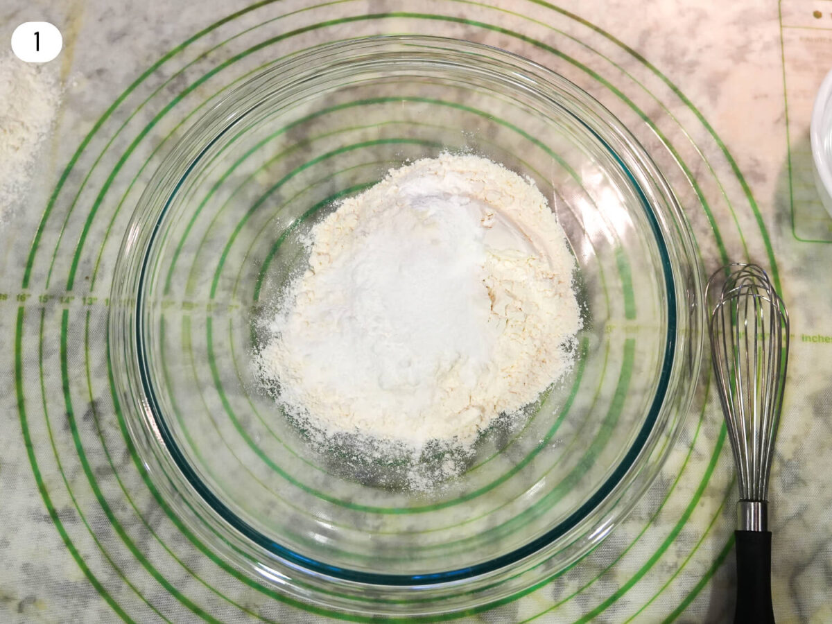 step 1 photo of dry ingredients in a bowl