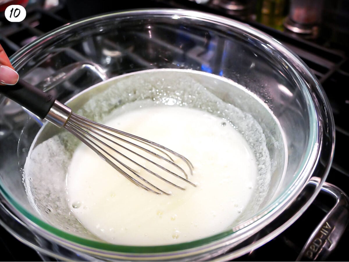 step 10 photo of Heating Egg Whites and Sugar