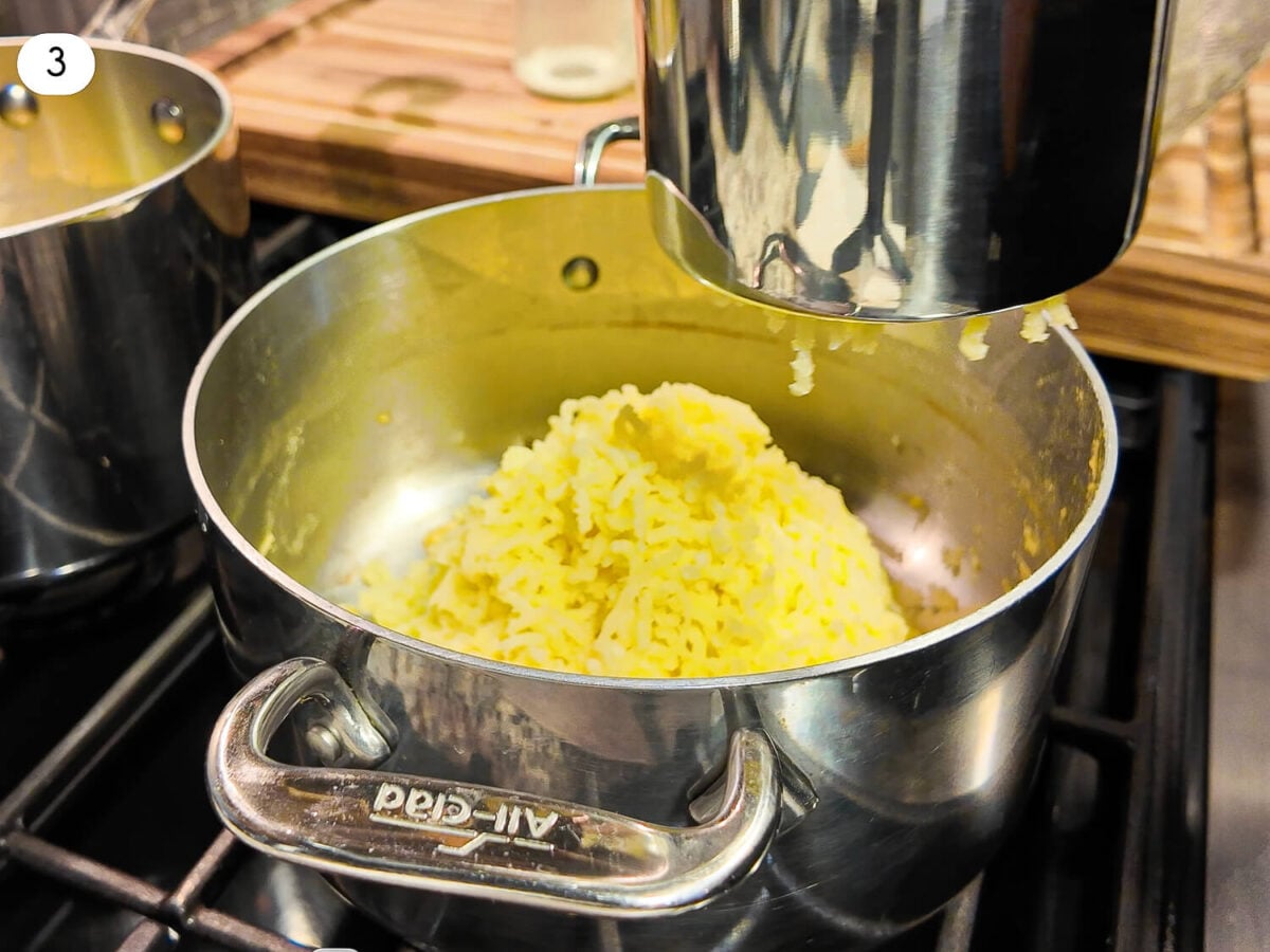 step 3 photo of riced potatoes