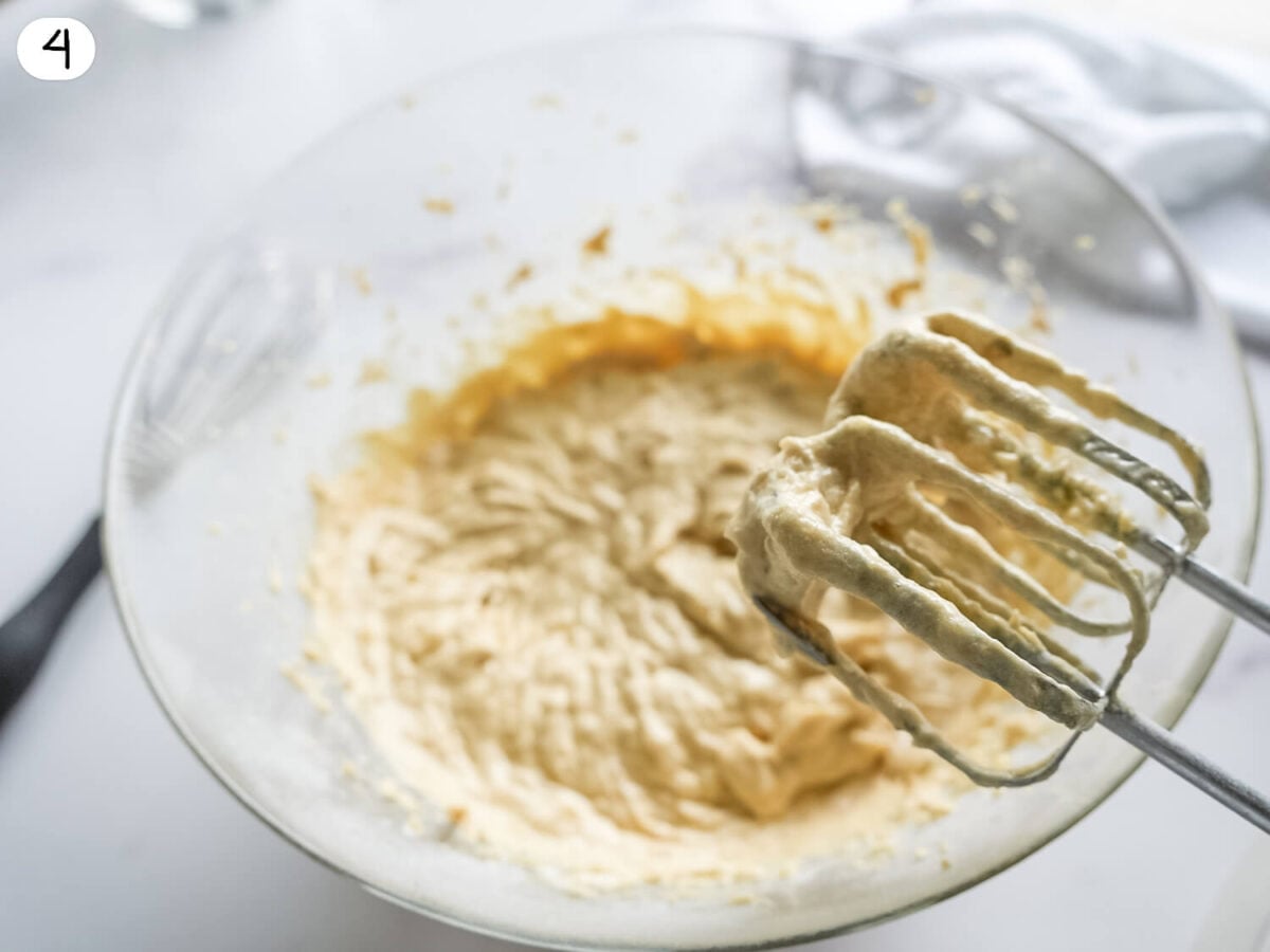 step 4 photo of mixing wet and dry ingredients