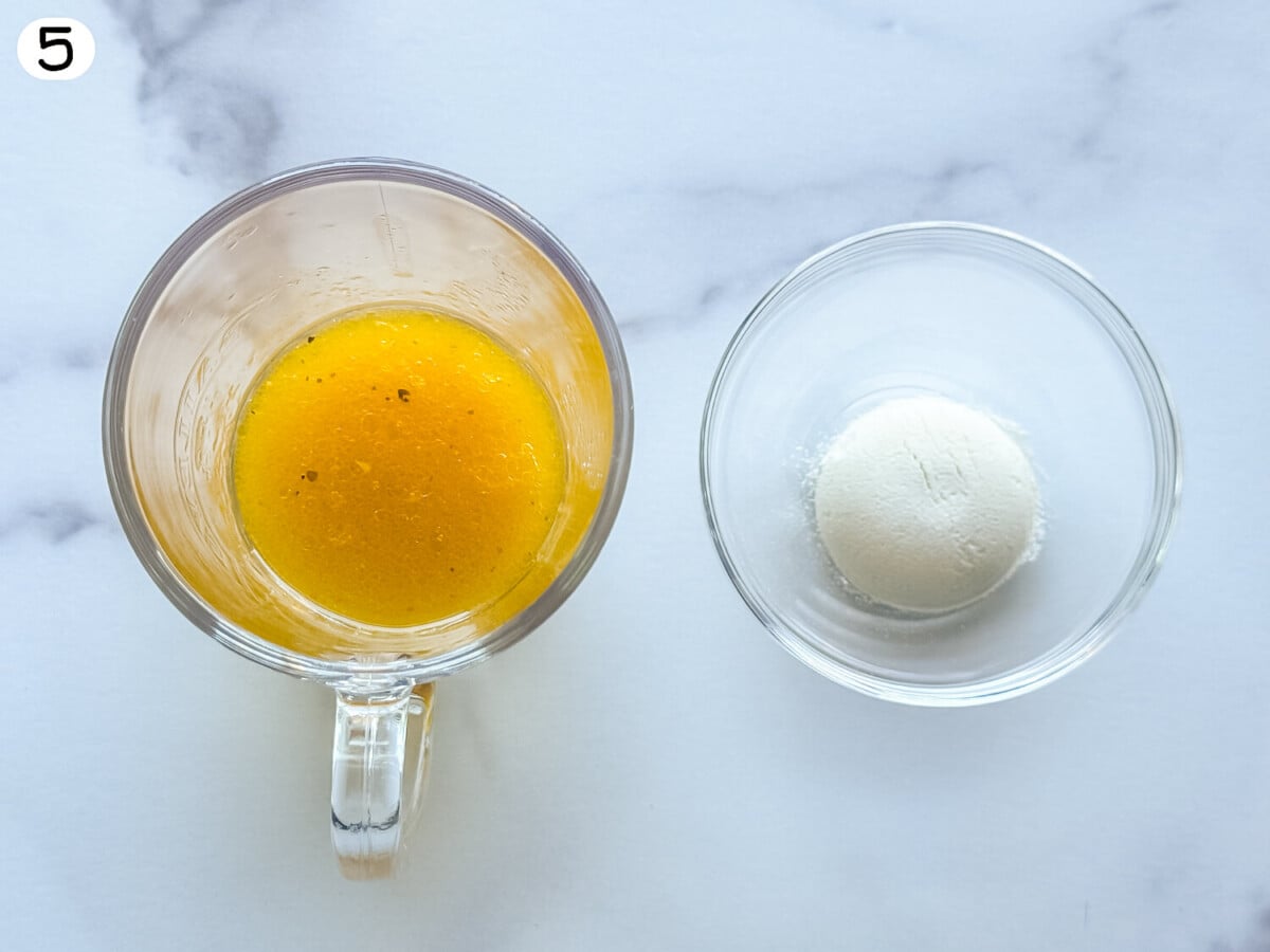 step five photo of baking broth and flour