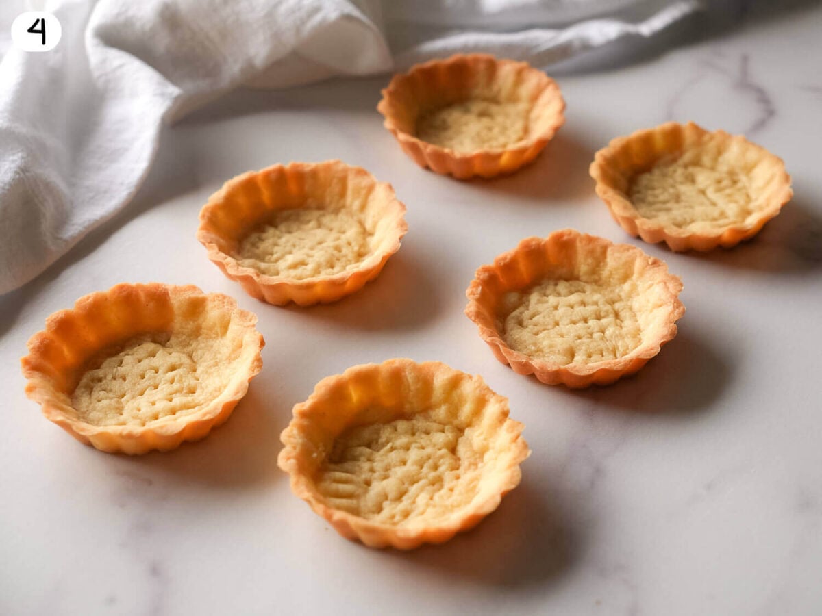 step four photo of cooling tart shells