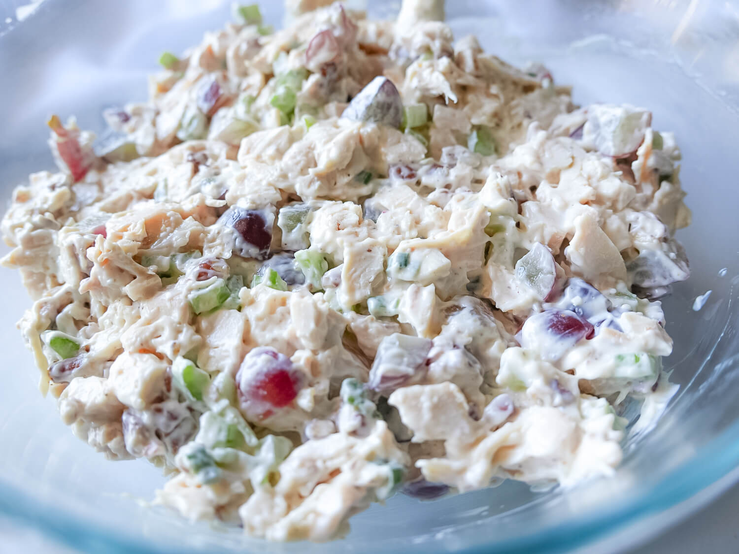 HERO photo of chicken salad recipe with grapes