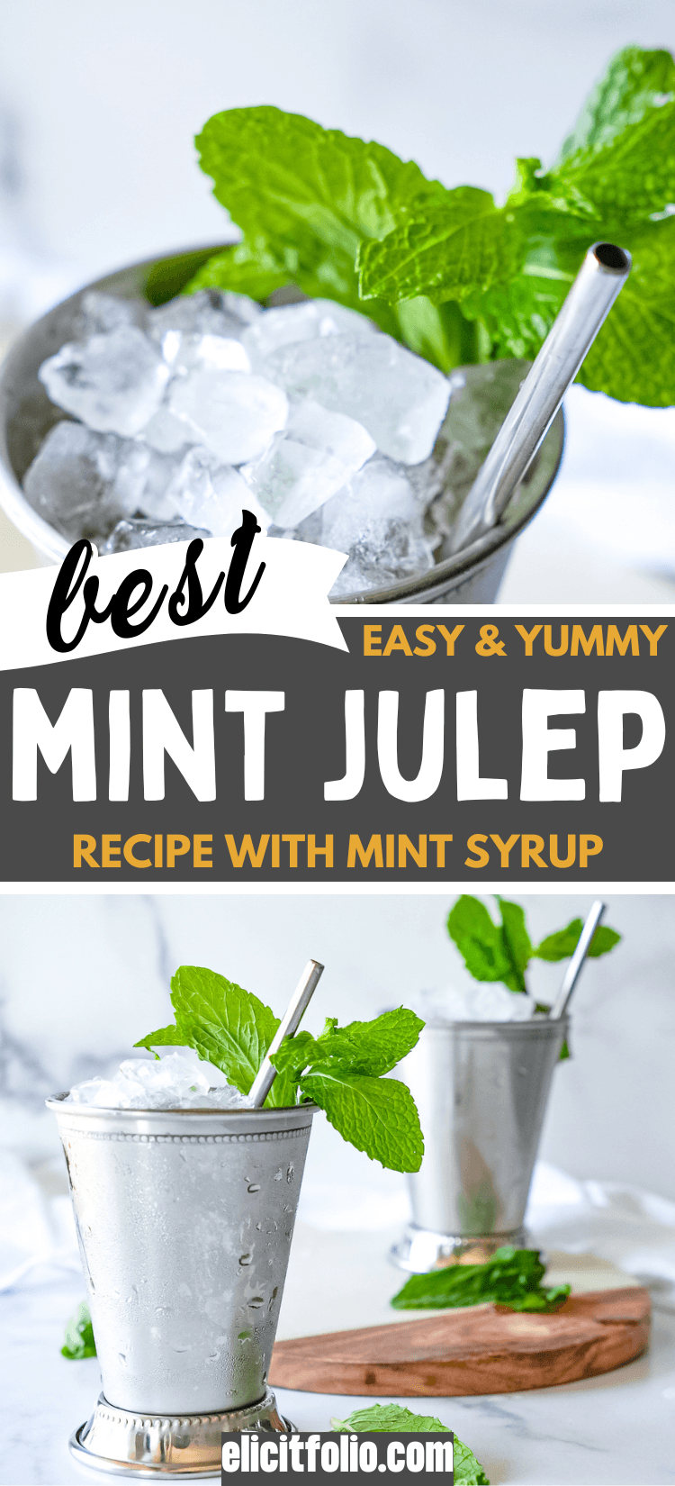 Mint Julep Recipe Pin by Elicit Folio