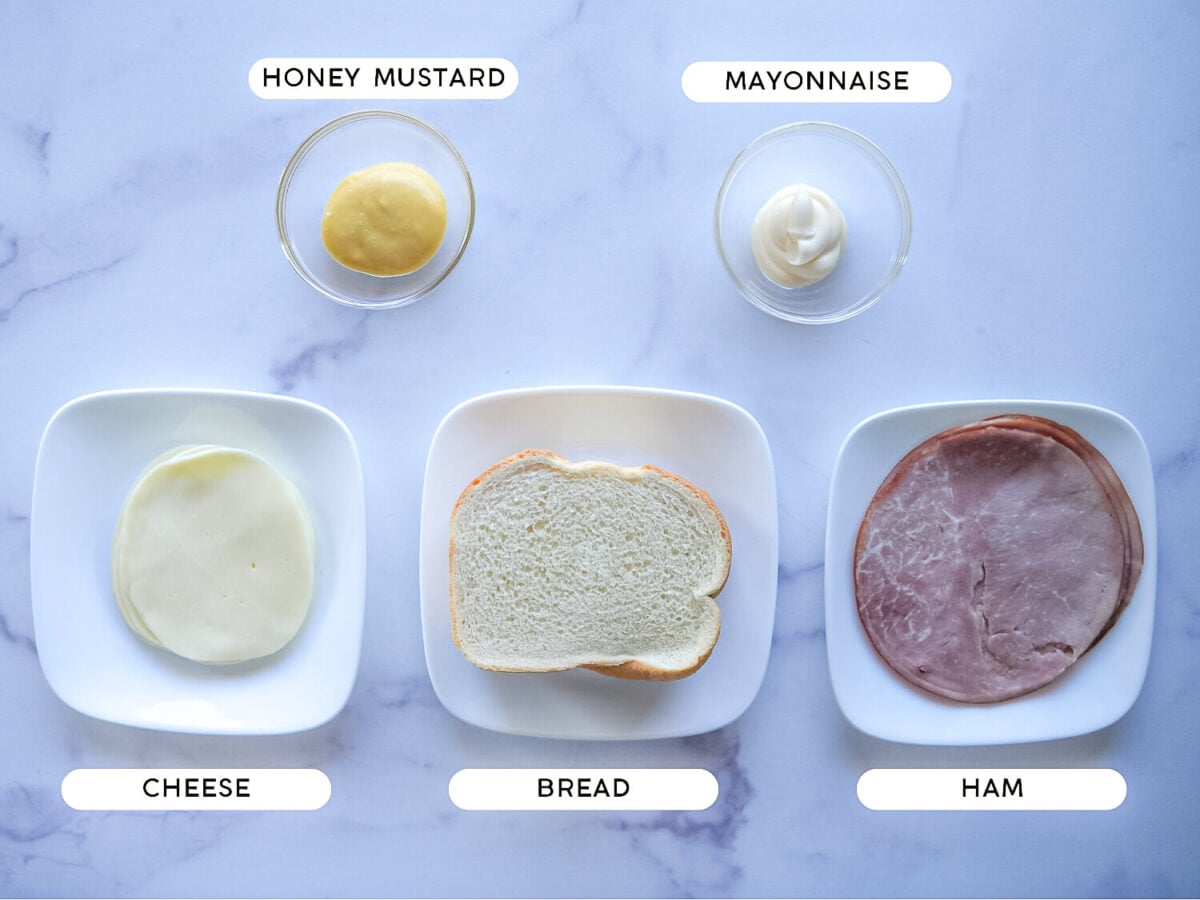 Photo of Ham & Cheese Tea Sandwich Ingredients