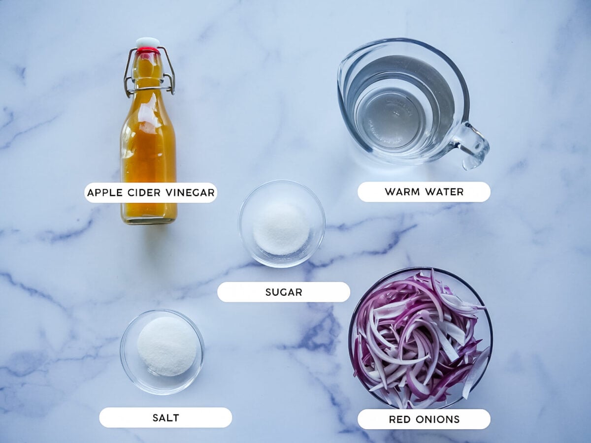 Photo of Pickled Red Onions Ingredients