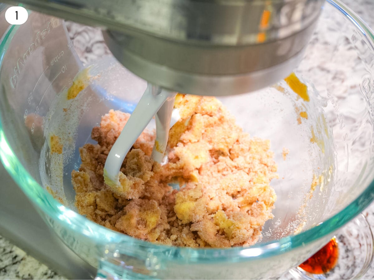 Step 1 - Photo of Creaming the Butter, Peanut Butter, and Sugars together