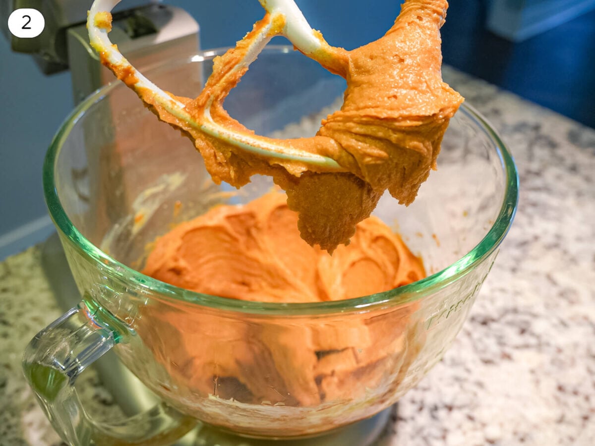 Step 2 photo of Adding the Peanut Butter, Egg and Vanilla
