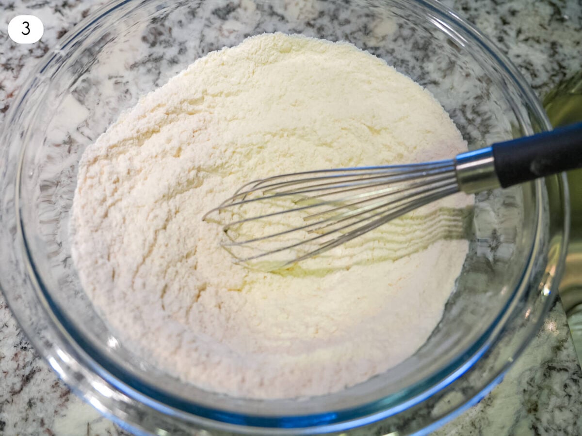 Step 3 photo of adding flour