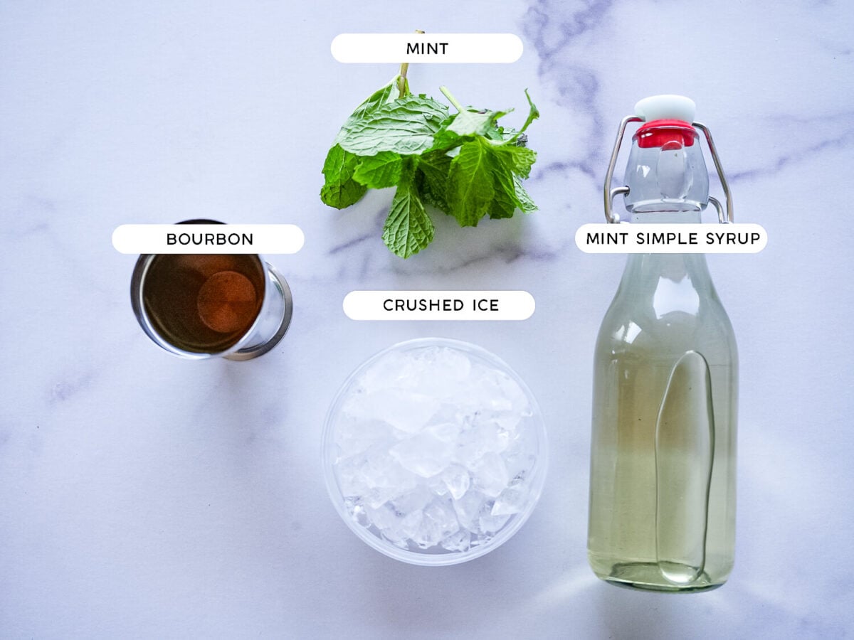 photo of Mint Julep ingredients