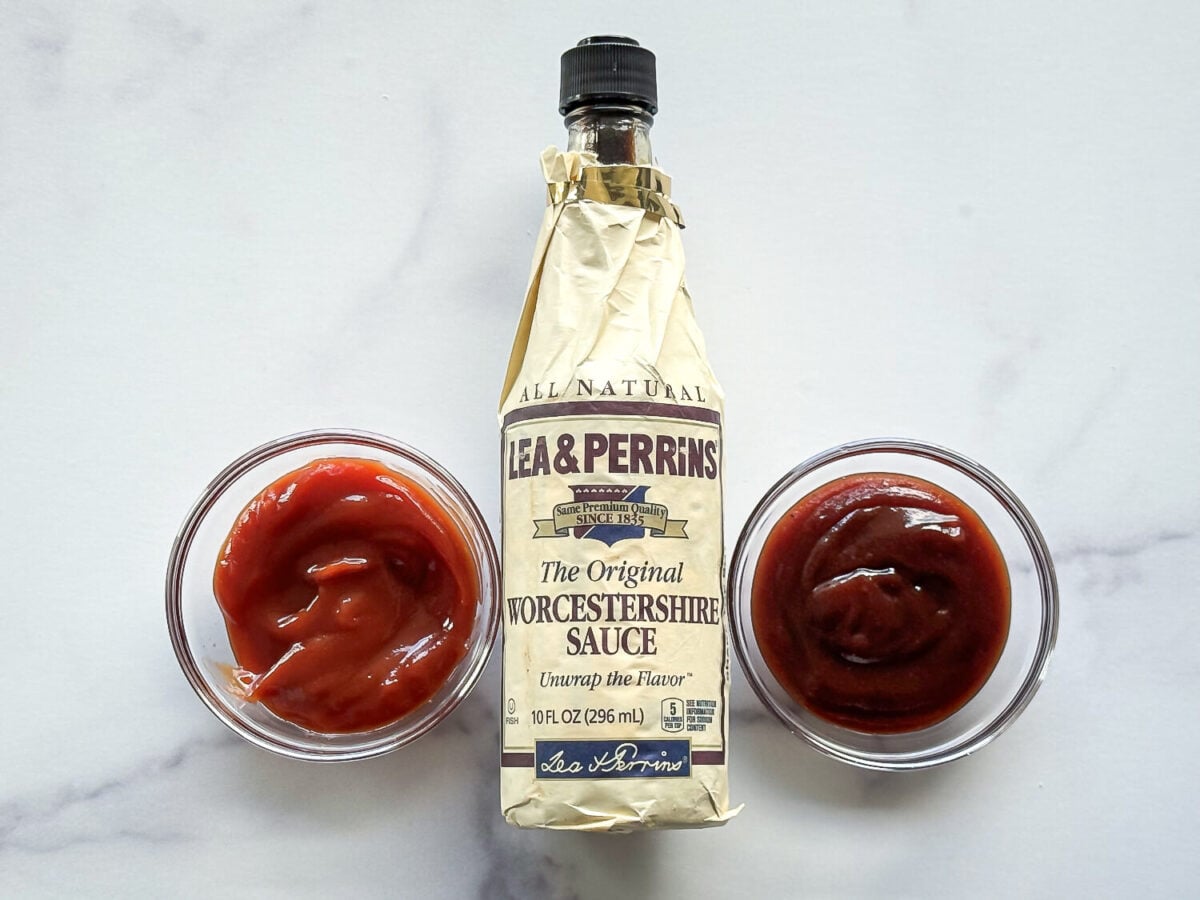 photo of meatloaf glaze ingredients