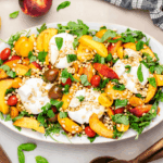 HERO photo of Peach Burrata Salad