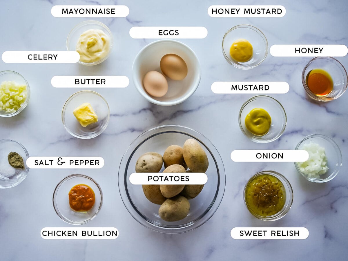 Photo of Southern Potato Salad Ingredients