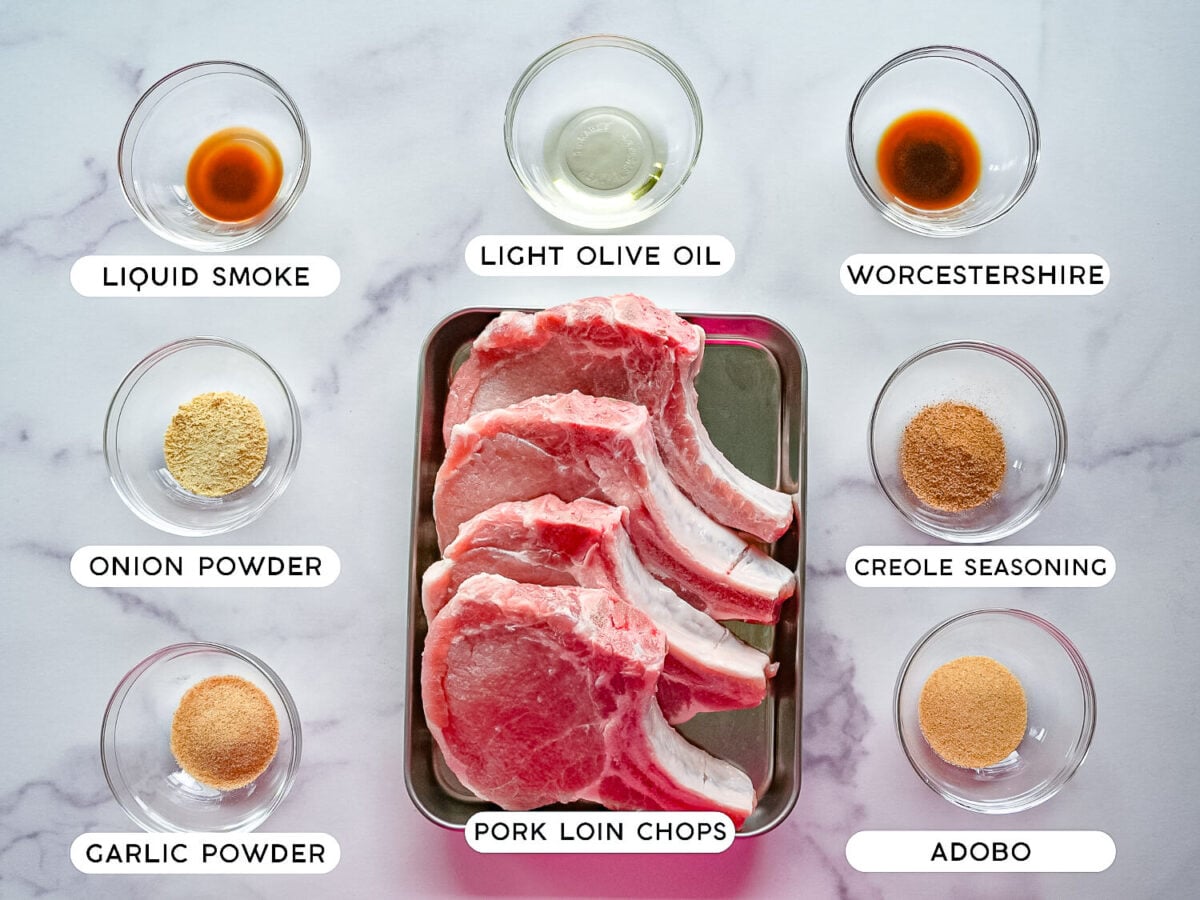 photo of grilled pork chop ingredients