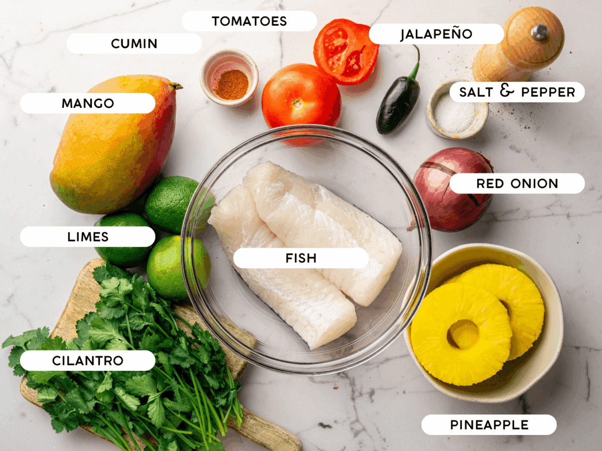 photo of mango ceviche ingredients