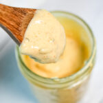 HERO photo of Copycat Big Mac Sauce dripping off of a spoon