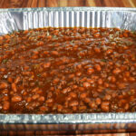 HERO photo of southern baked beans in a silver pan