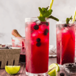 HERO photo of two blueberry mojitos