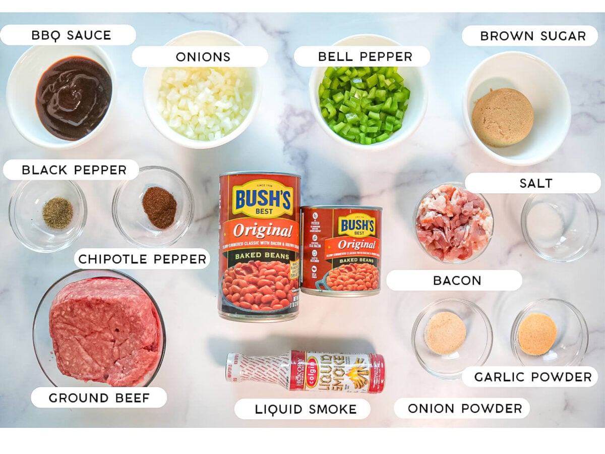 Photo of Southern Baked Beans recipe ingredients