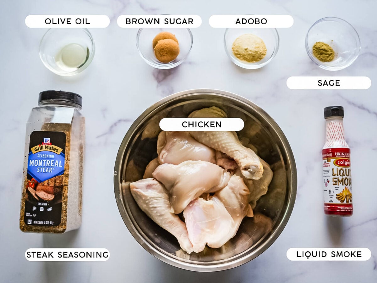 photo of honey bbq chicken ingredients