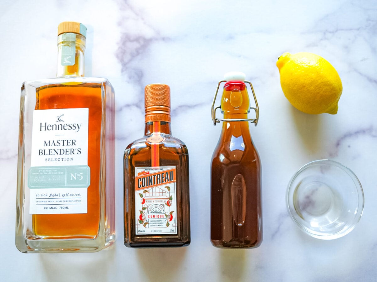 Photo of Hennessy Sidecar ingredients