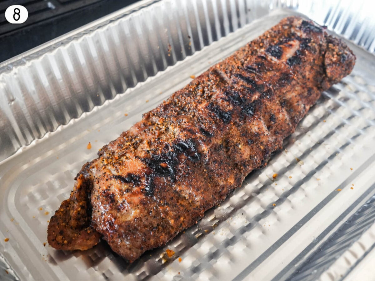 STEP 8 photo showing the ribs resting