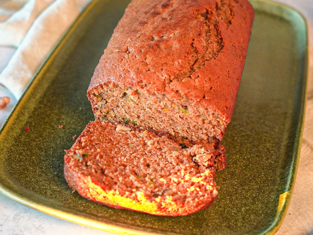 overhead photo of Zucchini Bread