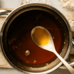 photo of Pumpkin Spice Syrup in a silver spoon