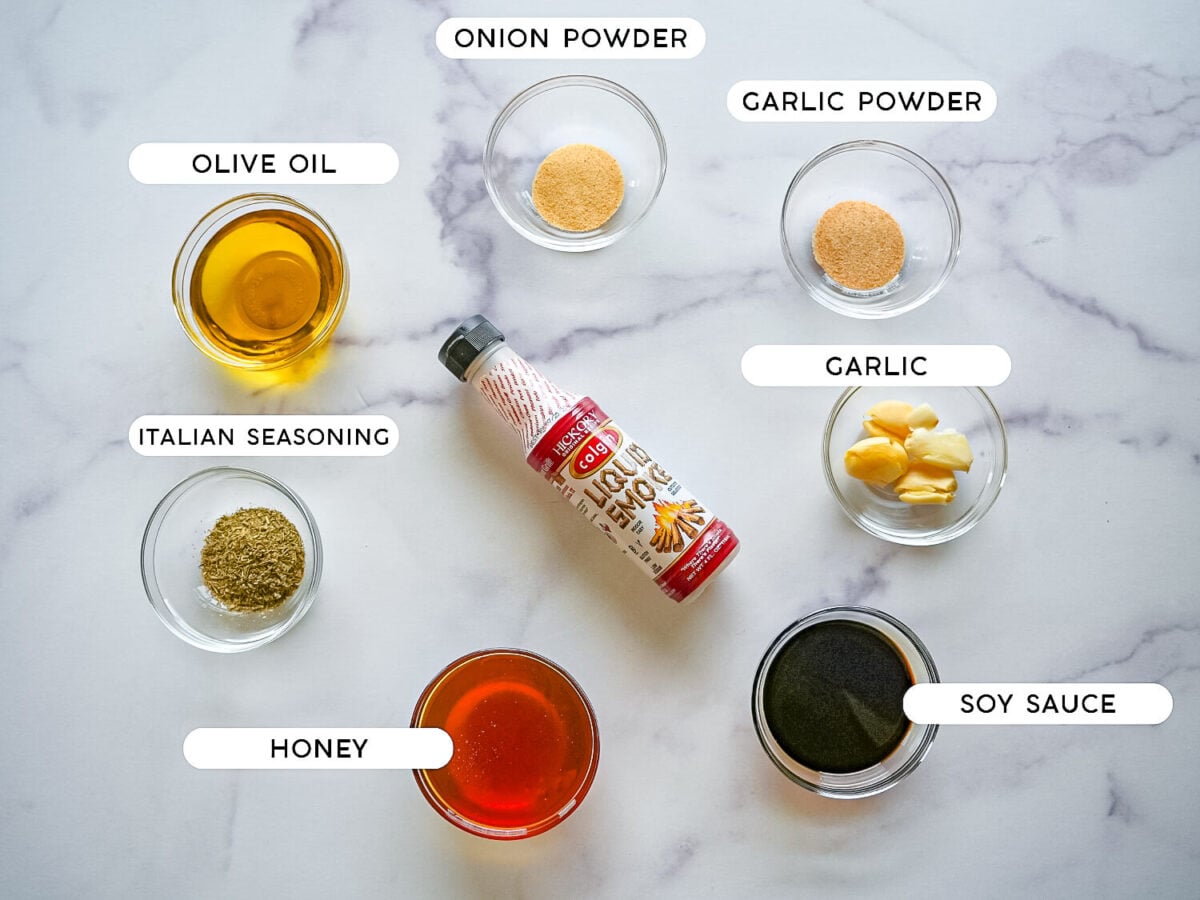 photo of grilled chicken kabob marinade ingredients